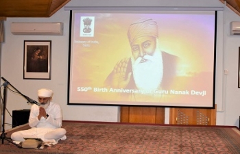 Celebrations of the 550th Birth Anniversary of Guru Nanak Devji on 16/4/2019.